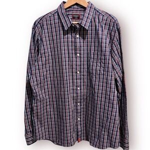 Untuckit Cormons Button Up Shirt XXL Plaid Cotton Preppy Heritage Classic 2XL